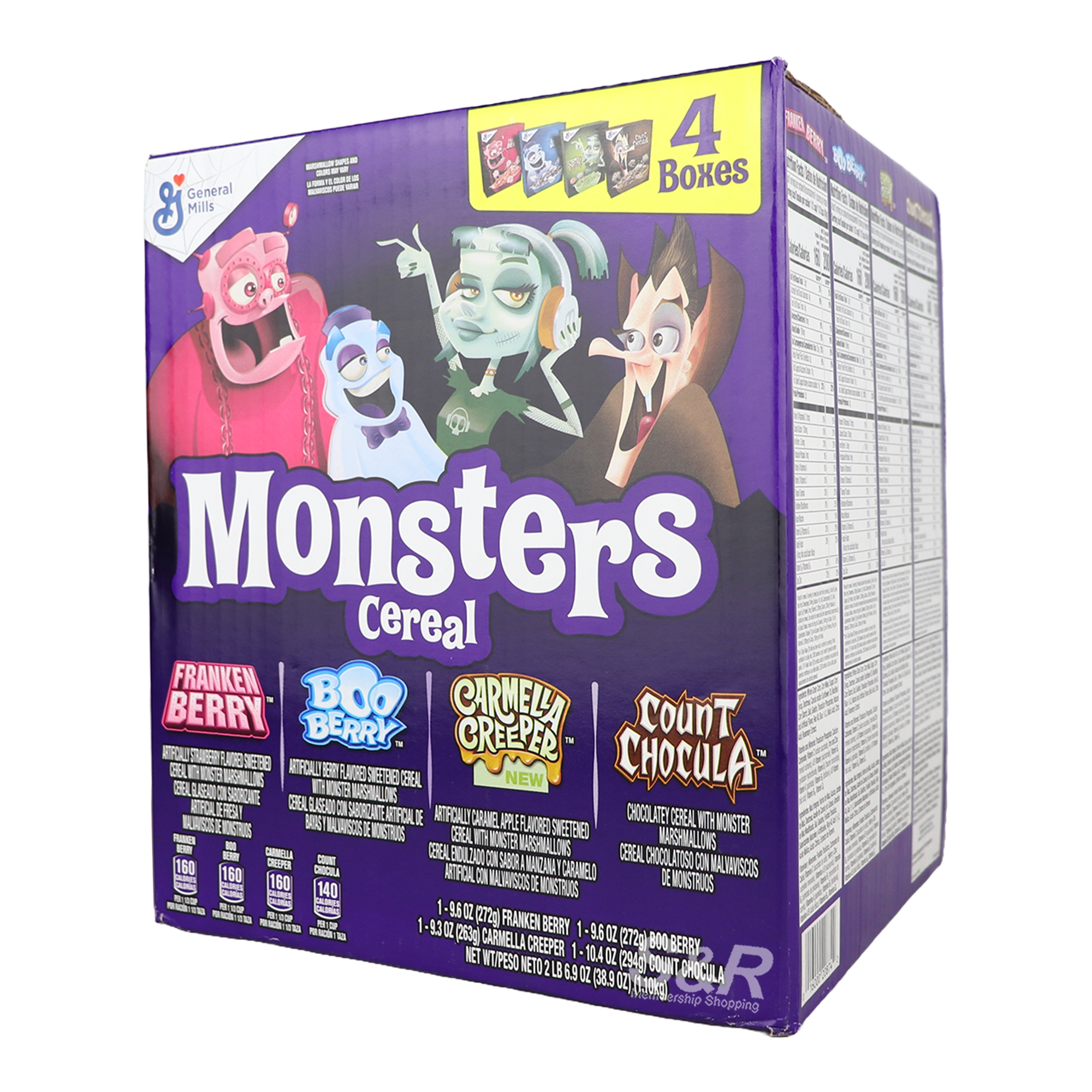 General Mills Monster Cereal  4pcs